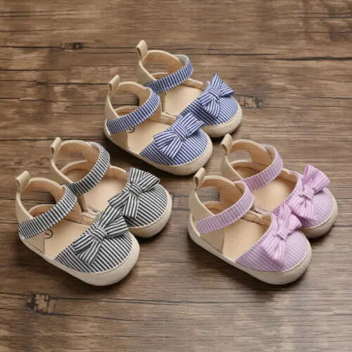 US Stock Fashion Newborn Baby Girl Soft Crib Shoes Infants Anti-slip Sneaker Prewalker 0-18M 2019 New
