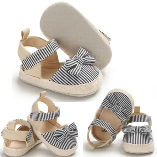 US Stock Fashion Newborn Baby Girl Soft Crib Shoes Infants Anti-slip Sneaker Prewalker 0-18M 2019 New