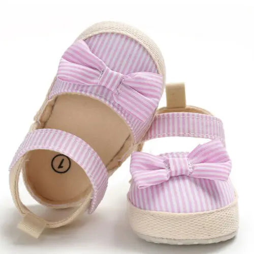 US Stock Fashion Newborn Baby Girl Soft Crib Shoes Infants Anti-slip Sneaker Prewalker 0-18M 2019 New