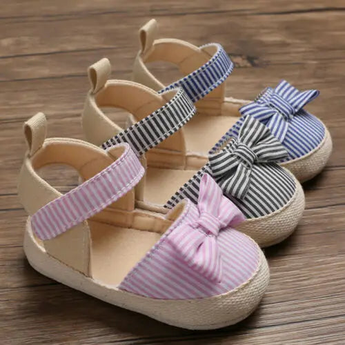 US Stock Fashion Newborn Baby Girl Soft Crib Shoes Infants Anti-slip Sneaker Prewalker 0-18M 2019 New