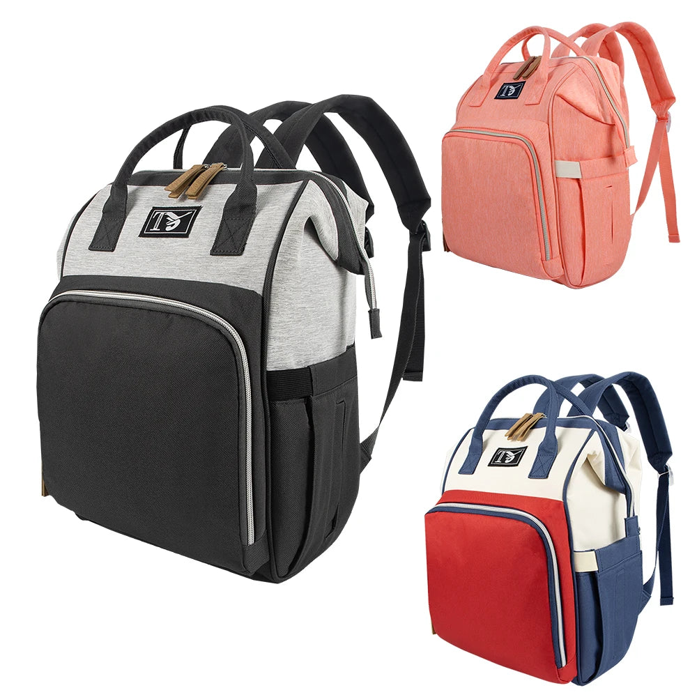 2025 New Multipurpose Diaper Bag Backpack with Changing Pad & Stroller Straps, Large Capacity Mom Bags with Thermal Pocket