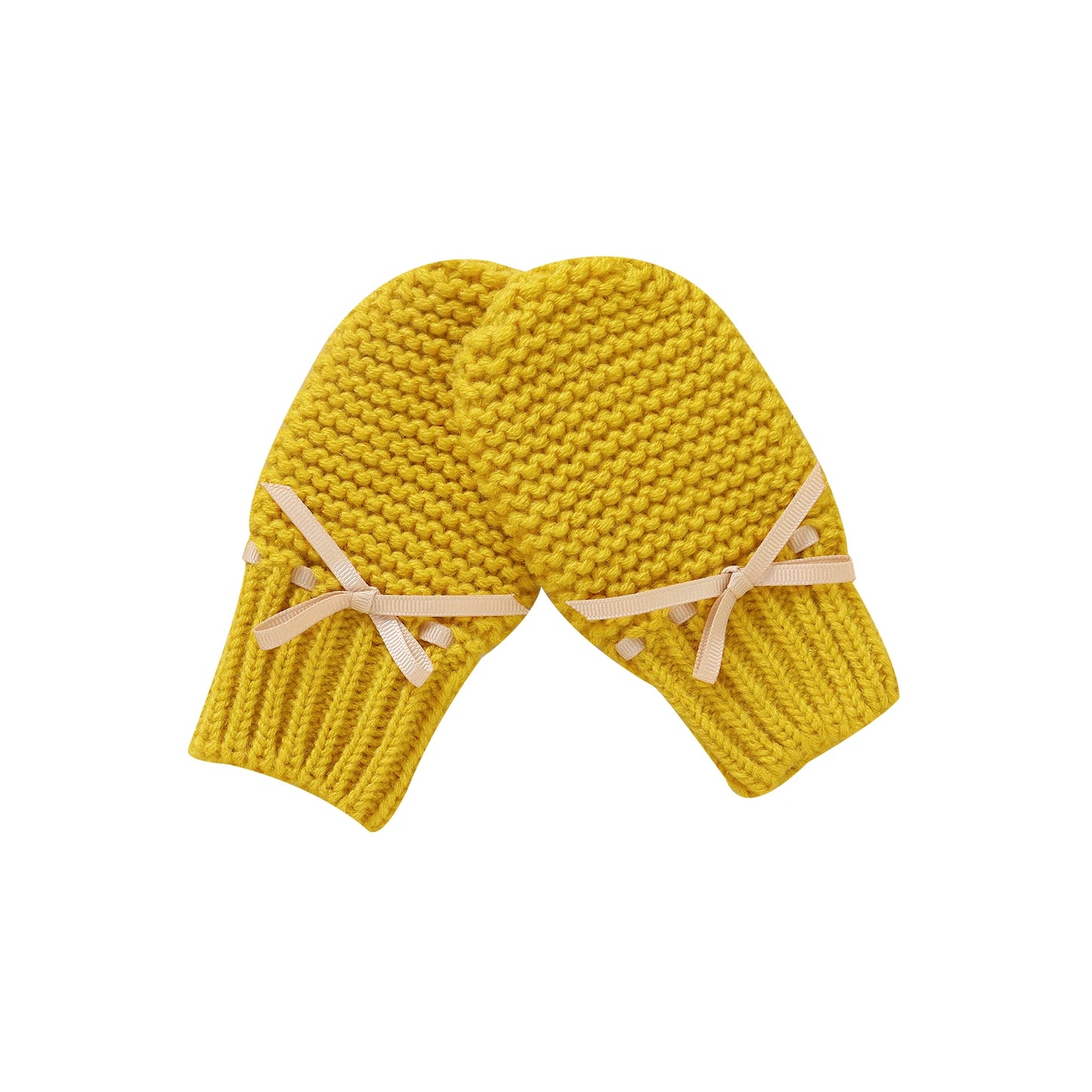 Newborn Baby Shoes Knitted Infant Girls Boys Boots Cute Butterfly-knot Toddler Walk Bed Shoes Warm 0-18M Accessories Hats Gloves