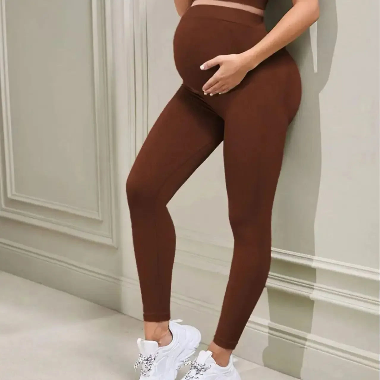 Pregnant Women's Yoga Pants Sports Leggings Long Pants Women High Waist Pants Belly Support Skinny Maternity Legging Body Shaper