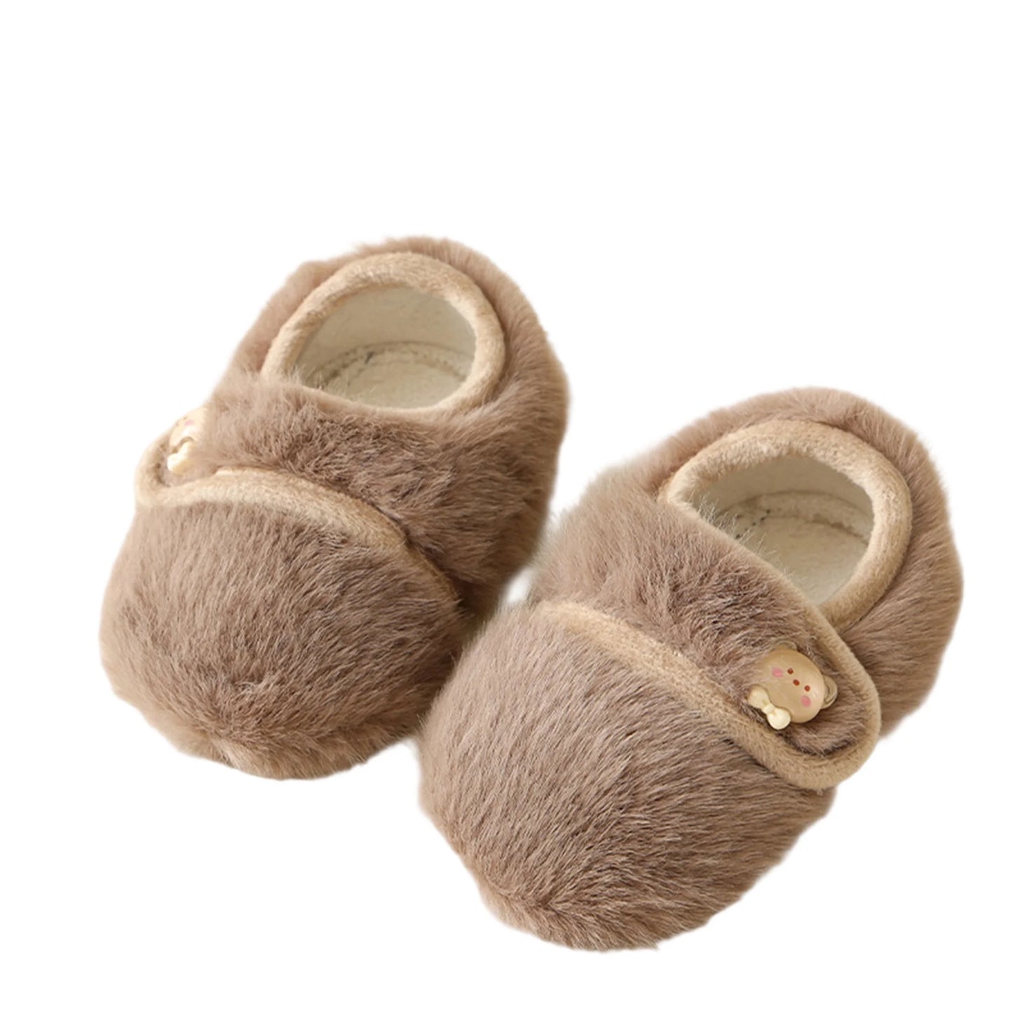 Cute Toddler Winter Boots Cozy Faux Fur Lined Snow Boots for Baby Boys Girls First Steps Non-slip Soft Sole Warm Shoes