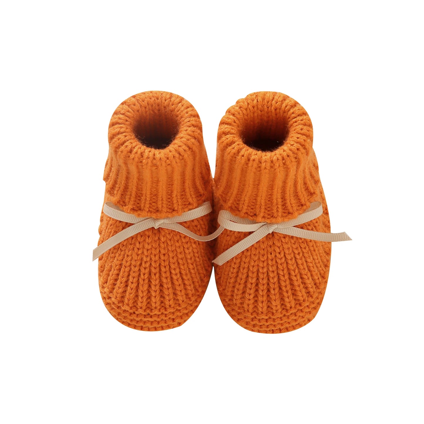 Newborn Baby Shoes Knitted Infant Girls Boys Boots Cute Butterfly-knot Toddler Walk Bed Shoes Warm 0-18M Accessories Hats Gloves