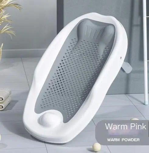 Newborn Adjustable Bath Net Seat Cushion Anti-slip Baby Bath Net Mat Children Bathtub Shower Cradle Bed Seat