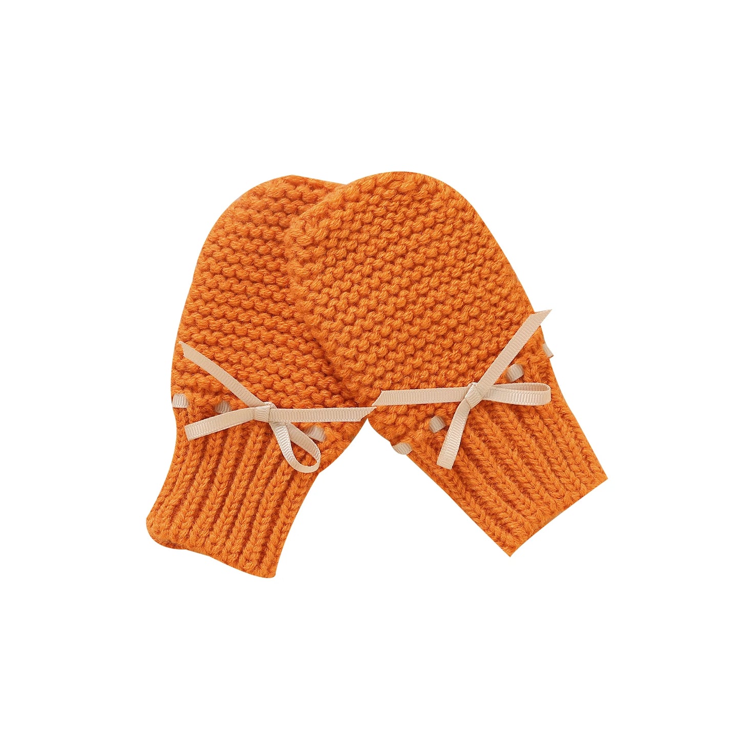 Newborn Baby Shoes Knitted Infant Girls Boys Boots Cute Butterfly-knot Toddler Walk Bed Shoes Warm 0-18M Accessories Hats Gloves