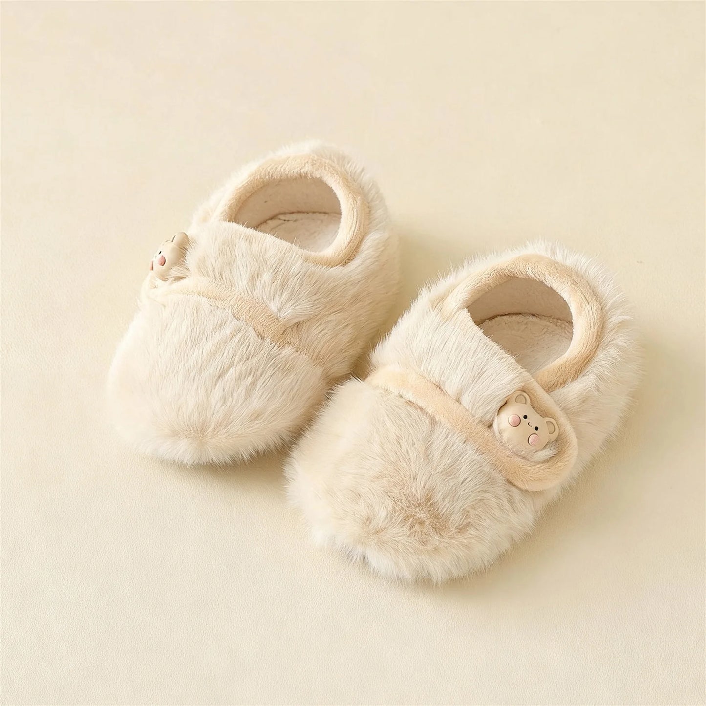 Cute Toddler Winter Boots Cozy Faux Fur Lined Snow Boots for Baby Boys Girls First Steps Non-slip Soft Sole Warm Shoes
